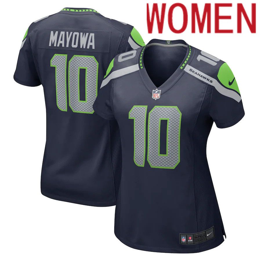 Women Seattle Seahawks 10 Benson Mayowa Nike College Navy Game Player NFL Jersey